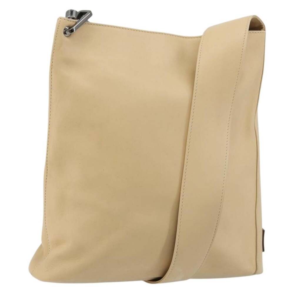Gucci Leather Shoulder Bag Beige